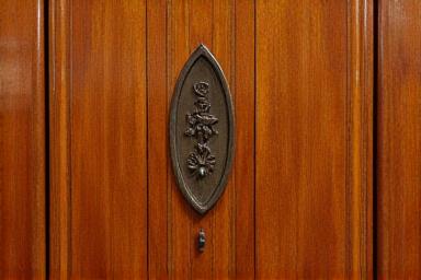 Art Deco Cabinet after scratch removal and finish restoration