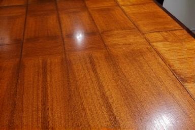 Victorian Walnut Table after restoration with new French polish